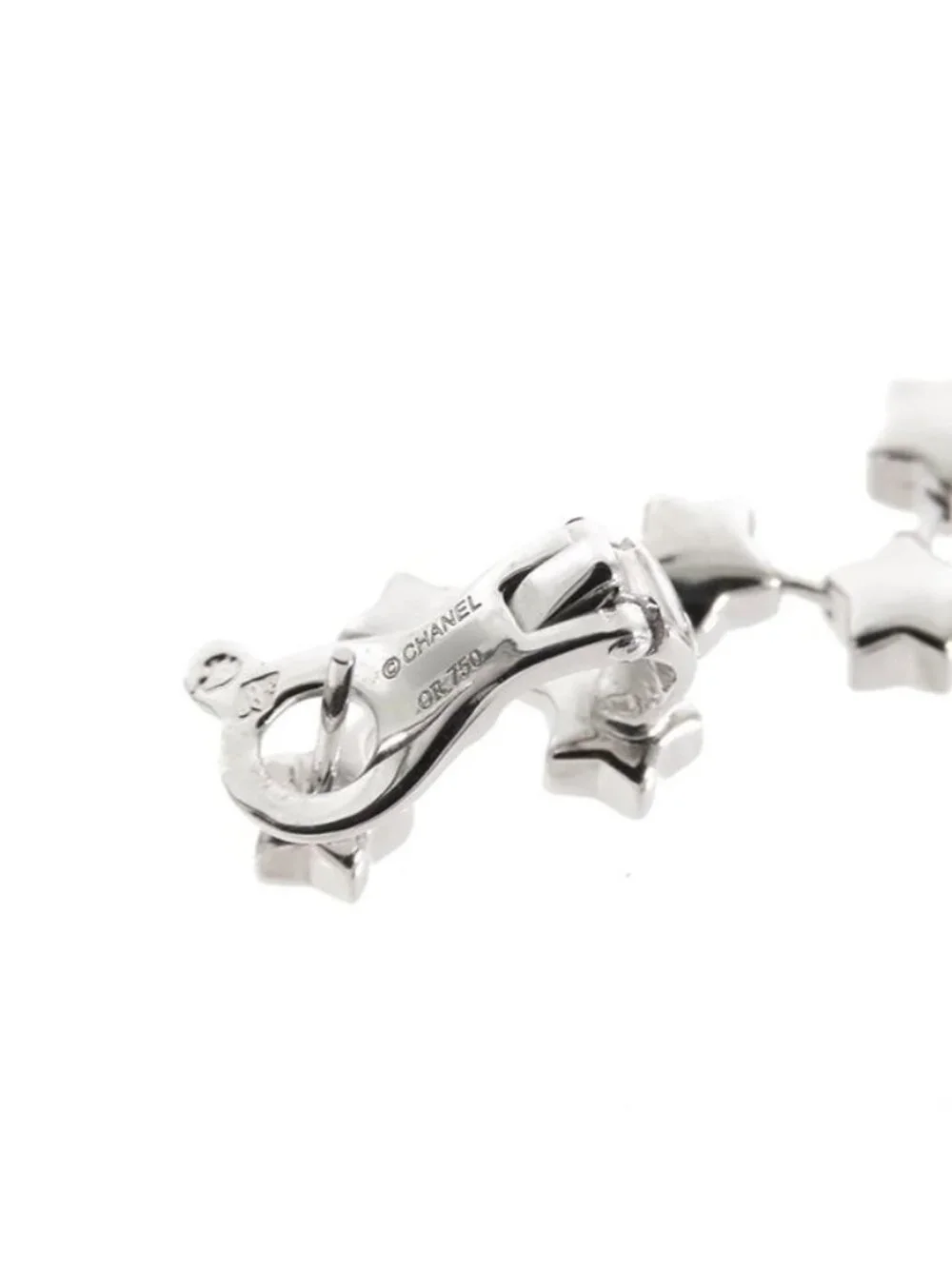 Chanel Drop Earrings White Gold 18K Diamond Comet Collection